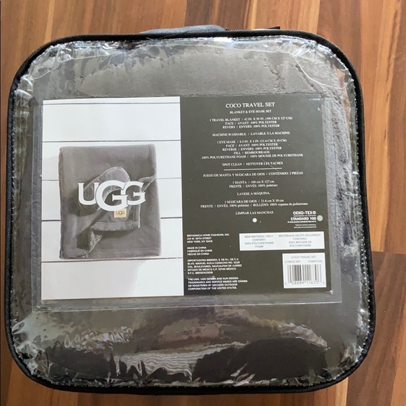 UGG Bedding Ugg Coco 2piece Travel Set In Charcoal Poshmark